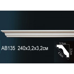 Perfect Карниз гладкий под покраску AB135