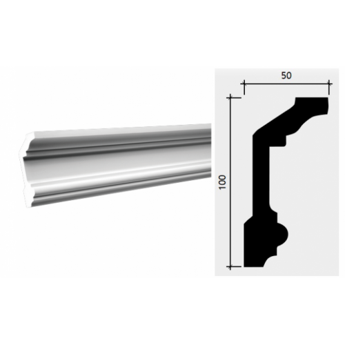 1 50 100. Карниз Европласт 1.50.121. Карниз потолочный Европласт 1.50.121. 1.50.121 Карниз Европласт 100х50 мм. Молдинг Европласт 1.50.121.
